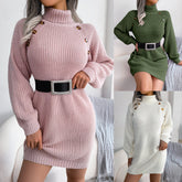 SOFIA - La Robe Pull Torsadée Statement